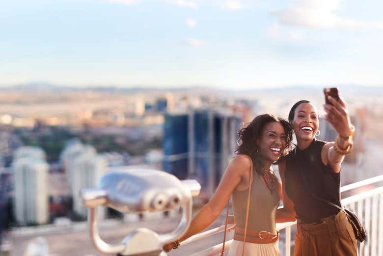 Vistas desde la terraza en The Strat Observation Deck